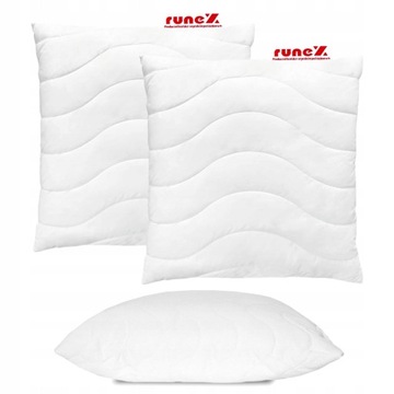 2x PODUSZKA 45x45 KOMPLET ANTYALERGICZNA GRUBA NA ZAMEK PIKOWANA