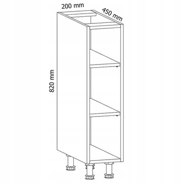 PROWANSJA D20P напольный шкаф: белый