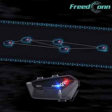 FREEDCONN FX PRO V2 ЕС МОТОЦИКЛ ИНТЕРКОМ РЕЖИМ СЕТКИ 6 ЧЕЛОВЕК ЗВУК ВЫСОКОГО РАЗРЕШЕНИЯ