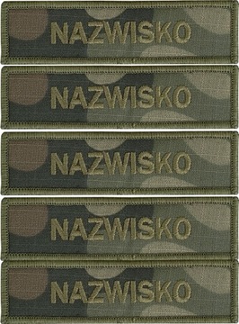 Nazwisko na mundur RZEP x 5 sztuk WZÓR 2024