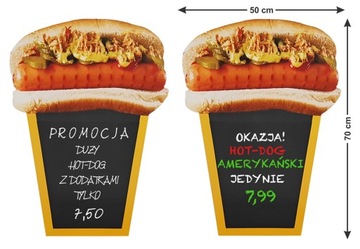 ВОДОНЕПРОНИЦАЕМАЯ МЕЛОВАЯ ДОСКА ФАСТ-ФУД ПИЦЦА Вафли