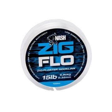 Pywający Fluorocarbon zig rig Nash 0,35mm 100m