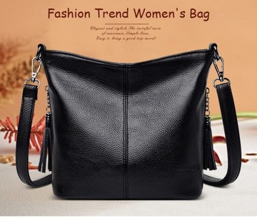 Solid Color Women Tote Bag High Quality Leather La