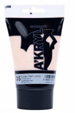 RENESANS A'KRYL Farba akrylowa 100 ml 35-Cielisty Jasny