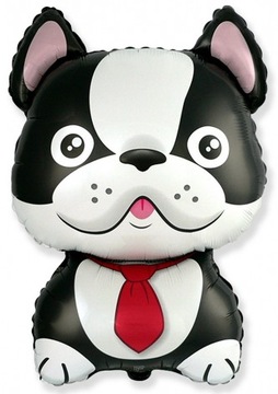 Balon foliowy Pies Bulldog Czarny Party 61 cm