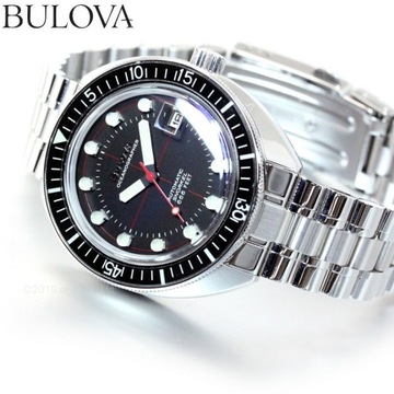 ZEGAREK darmowy grawer Męski BULOVA OCEANOGRAPHER AUTOMATIC 96B344 Nurek