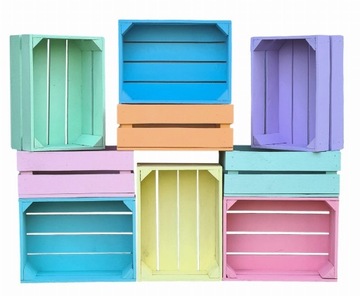 ДЕРЕВЯННАЯ КОРОБКА, декоративная, ЦВЕТА, 38x28x15