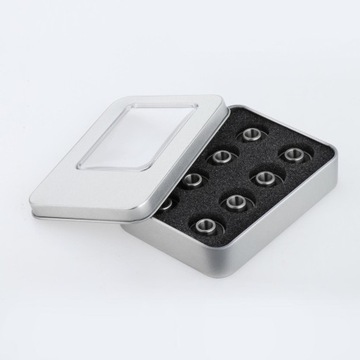 8 подшипников для скейтборда ABEC 11 Precision 608 2RS с шайбами ​​и прокладками черного цвета