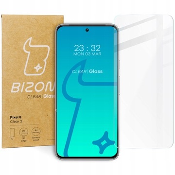 Szkło hartowane ochronne na cały wyświetlacz Bizon do Pixel 8 szybka