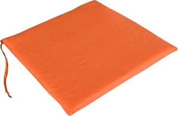 WIĄZANA PODUSZKA NA KRZESŁO 38x38 POMARAŃCZOWY