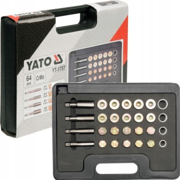 РЕМКОМПЛЕКТ ПРОБОК YATO ДЛЯ ПРОБОК МАСЛЯНОГО ПОДДОНА M13-M20 YT-1757