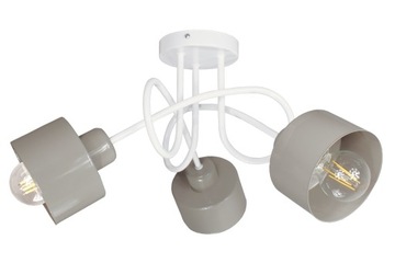 Żyrandol lampa sufitowa wisząca EDISON LOFT biała lampy sufitowe do pokoju