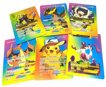 Карточки RAINBOW Pokemon 55 шт. КОЛЛЕКЦИОННЫЙ НАБОР