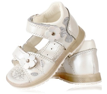 Сандалии с белым жемчугом, профилированная кожа Clibee 24