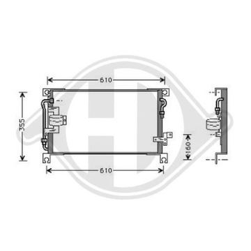 KONDENZÁTOR DO MITSUBISHI L200 06-10