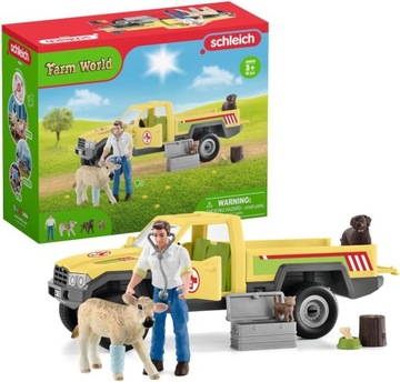 Schleich 42503 Samochód weterynarza na farmie FARM WORLD