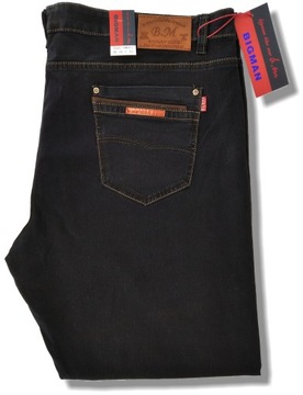 SPODNIE MĘSKIE JEANS GRANAT BM081 W45 116-119 CM