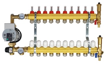 ROZDZIELACZ 10 DO PODŁOGÓWKI Z GRUPĄ POMPOWĄ WILO