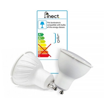 НАБОР СТАЦИОНАРНЫХ БЕЛЫХ ГАЛОГЕННЫХ СВЕТИЛЬНИКОВ + LED GU10 5W