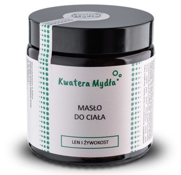 Masło do ciała len i żywokost 120 ml KwateraMydla