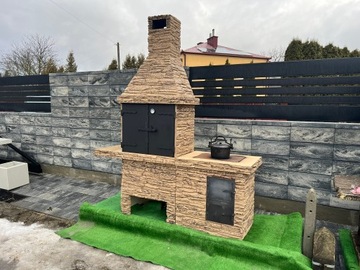 Бетонная коптильня с горшком Styrobud Górno