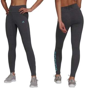 Legginsy Damskie ADIDAS Sportowe Bawełniane r. S