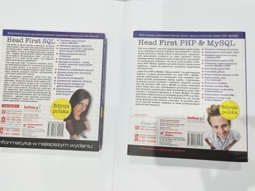 Набор из 2 книг Head First[PL]: PHP и MySQL + SQL
