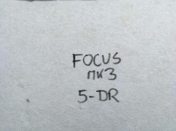 ПОТОЛКА FORD FOCUS MK3 11-14 ХЭТЧБЕК 5D