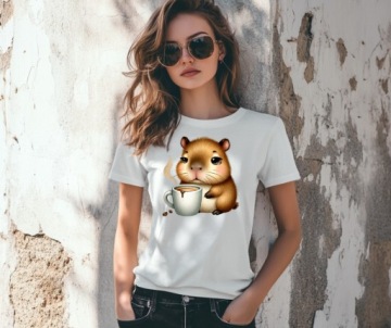 НАКЛЕЙКА DTF ДЛЯ УТЮГА НА КАПИБАРЕ С УЗОРАМИ ОДЕЖДЫ ДО 5 СМ.