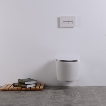 ТОНКАЯ РАМКА 35см ARBO + УНИТАЗНАЯ ЧАША ARBO NOVA + КНОПКА ВЫБОРА