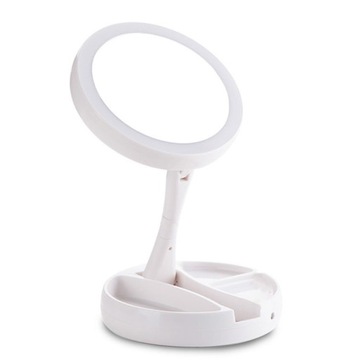 КОСМЕТИЧЕСКОЕ ЗЕРКАЛО С ПОДСВЕТКОЙ ДЛЯ МАКИЯЖА РЕСНИЦ СВЕТОДИОДНОЙ С УВЕЛИЧЕНИЕМ