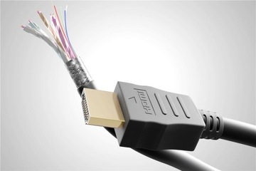 Ethernet-кабель HDMI / HDMI 2.0 0,5 м (штекер под углом 90°) Goobay