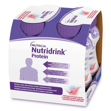 Nutridrink Protein CZERWONE OWOCE 4 x 125ml
