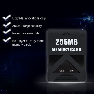 КАРТА ПАМЯТИ SOLID MEMORY 2X 128 МБ НА ЗАМЕНУ 256 МБ ДЛЯ PS2 PLAYSTATION