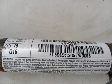 AIRBAG ZÁVĚS MERCEDES-BENZ W211 2118602205 PRAVÁ