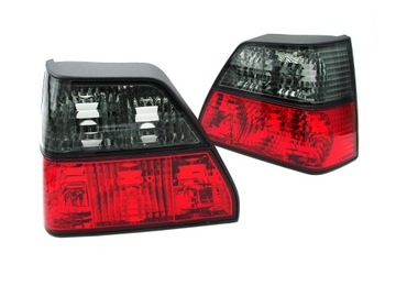 VW Golf II mk2 lampy tylne tył clear black red Depo