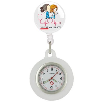 Cartoon Heartbeat Love Nurse Doctor Hospital Medicine Workers Office
