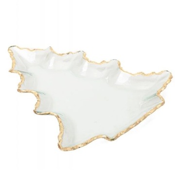 TALERZ SZKLANY ELSOY 36X31 CM DO SERWOWANIA PRZEKĄSEK HOMLA
