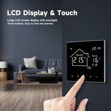 TUYA LCD WIFI ТЕРМОСТАТ для водо/газового котла
