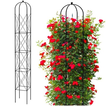 PERGOLA OGRODOWA TARASOWA METALOWA PODPORA DO ROŚLIN WINOGRONO PNĄCZA 200CM