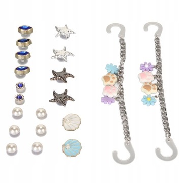 20 шт. зажимы для обуви «сделай сам», декоративные съемные