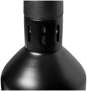 Инфракрасная ИК-лампа для подогрева пищи, подвесная, черная, диаметр. 17 см 250 Вт