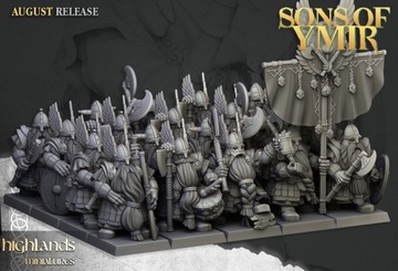 Dwarfs Veterans 20 szt. CMD - Highlands Miniatures