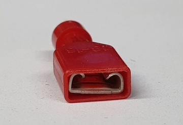 Końcówki końcówka wsuwka żeńska RF250F Czerwone 10