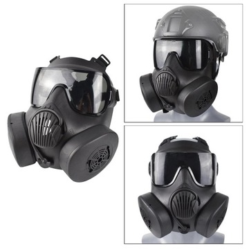 Полнолицевая маска Game Gear gas gp5 Black_Gray Lens