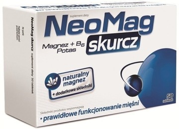NEOMAG SKURCZ MAGNEZ B6 POTAS 50 tabletek