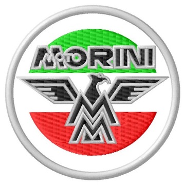 Naszywka dla fanów Moto Morini logo haftowana z termofolią 9 1/2 125 T KJ