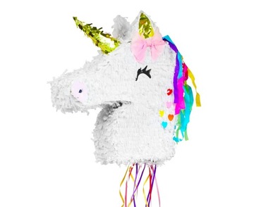 Piniata MAGICZNY JEDNOROŻEC unicorn rozmiar 40x40x9,5 cm Urodziny Zabawa