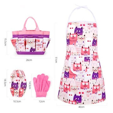 Мини-садовые инструменты для детей с ручными инструментами в сумке