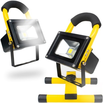 NAŚWIETLACZ HALOGENM ROBOCZY WARSZTATOWY REFLEKTOR BEZPRZEWODOWY LAMPA LED